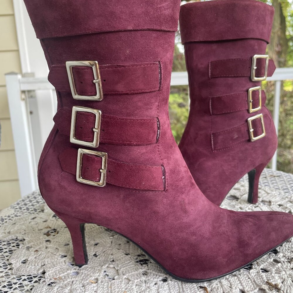 Worthington Burgundy Suede Boots